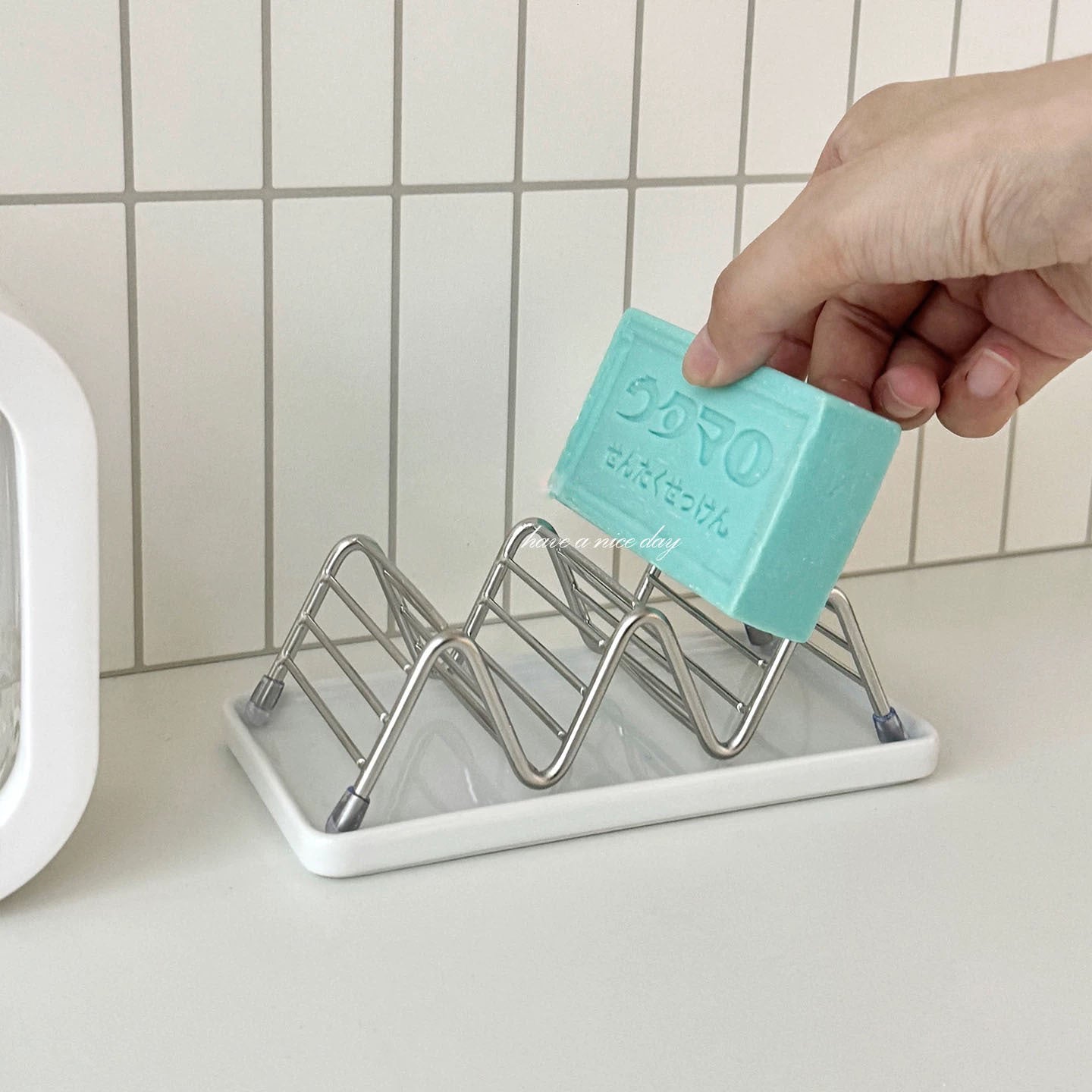WavyEdge Stainless Steel Soap Rack