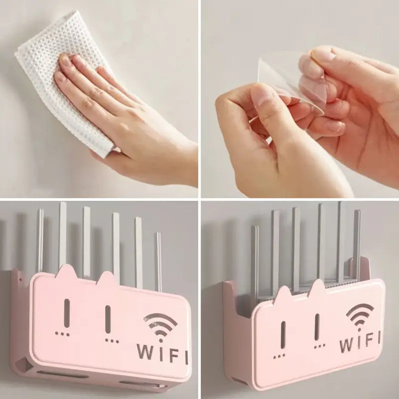 Clean Space Wi-Fi Router Holder