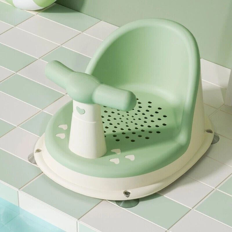 Baby Bath Seat with Anti-Slip Suction & Safety Handle