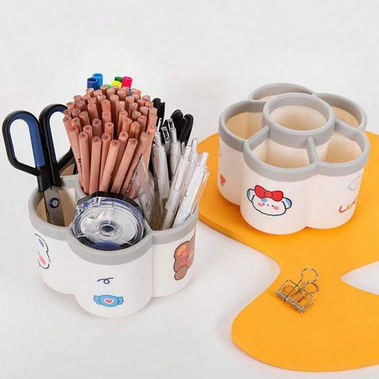 Plum Blossom Shaped Pen Holder