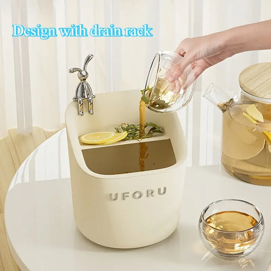 TinyBuddy Tabletop Drain Trash Bin