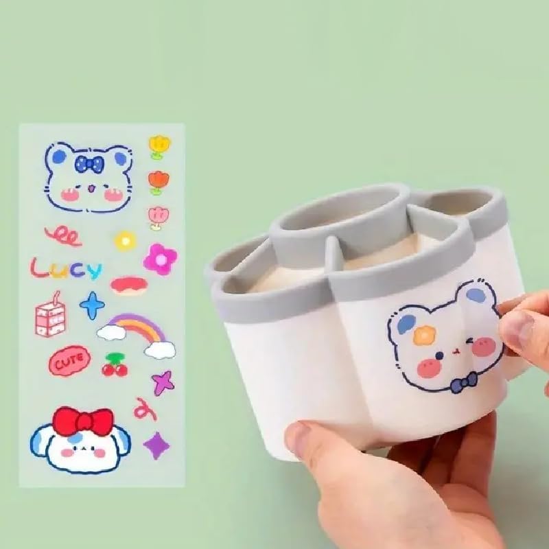 Plum Blossom Shaped Pen Holder