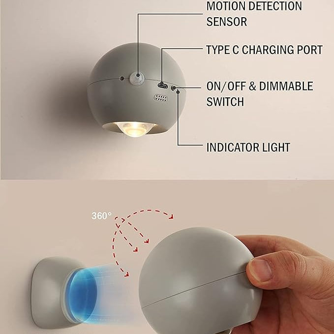 Rotating Mini Magnetic Wall Lamp