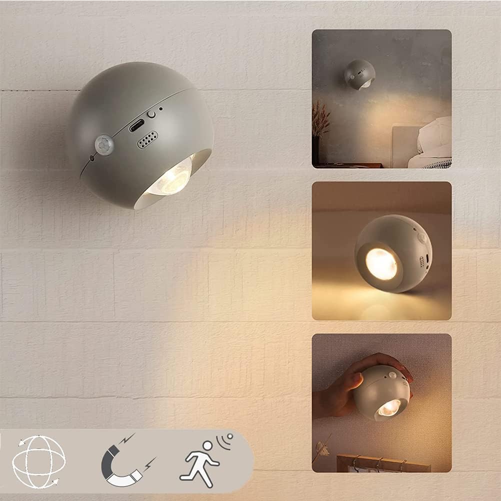 Rotating Mini Magnetic Wall Lamp