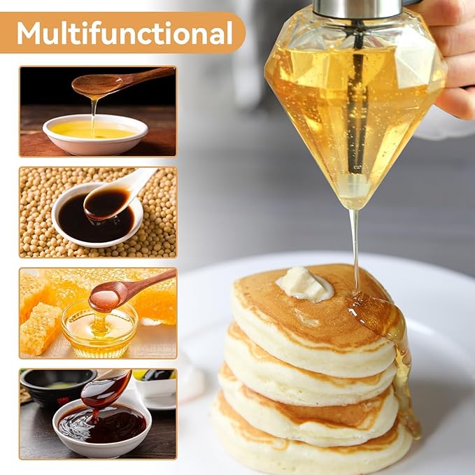 Diamond Shape Oil & Honey Dispenser