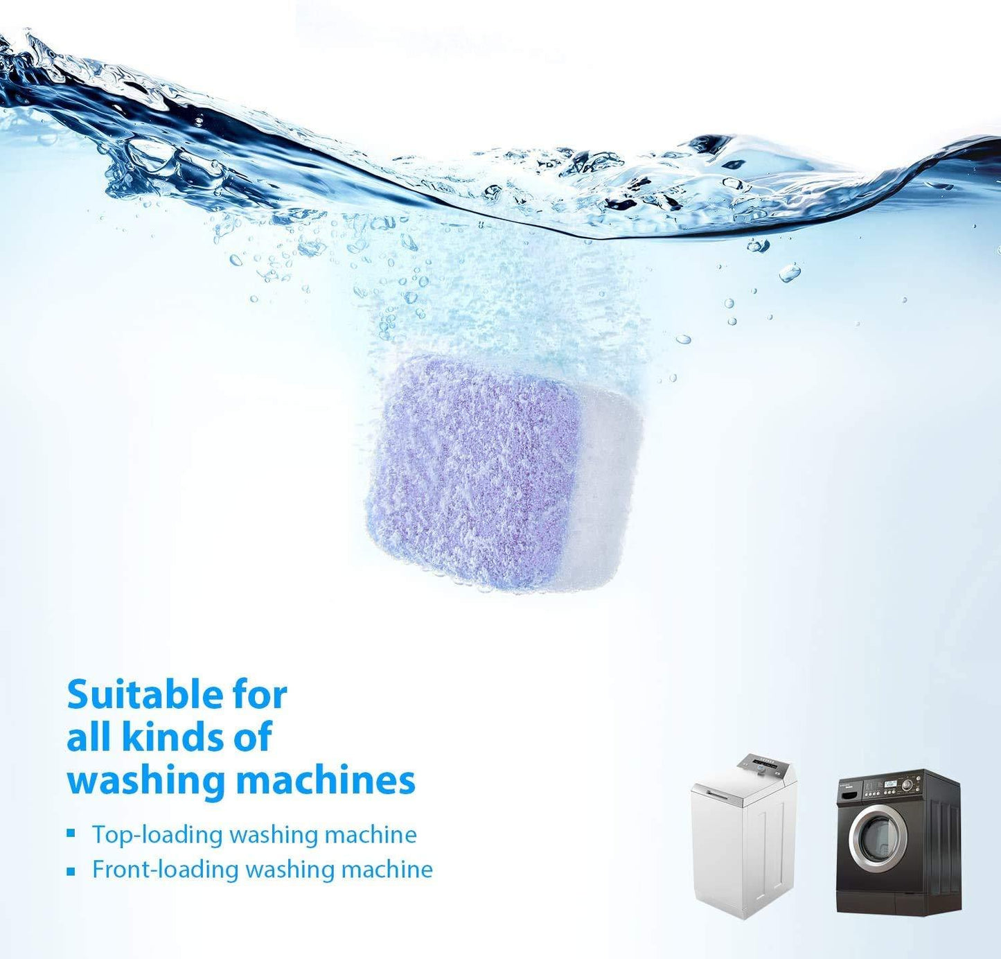 Washing Machine Tablets for Tub Cleaning (Lavender Fragrance)