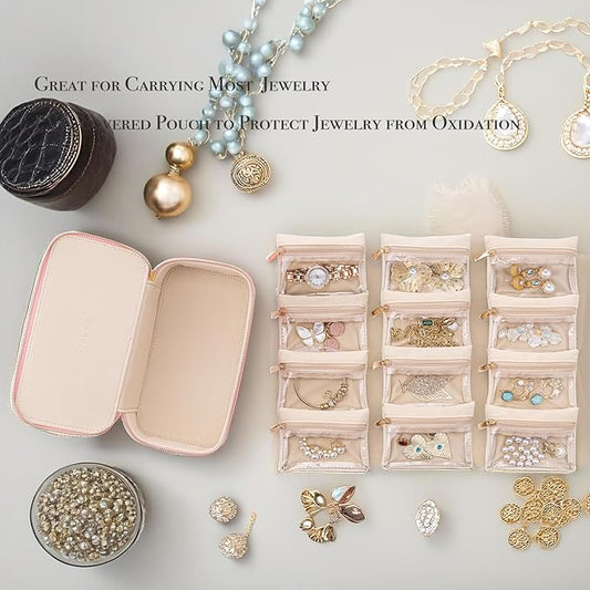 Jewelry Box with Clear Velvet Jewelry Bags
