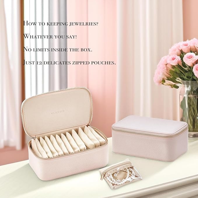 Jewelry Box with Clear Velvet Jewelry Bags