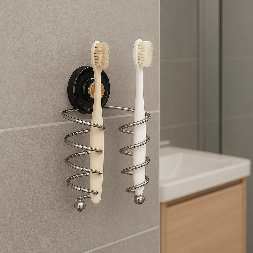 Stylish Spiral Toothbrush Holder