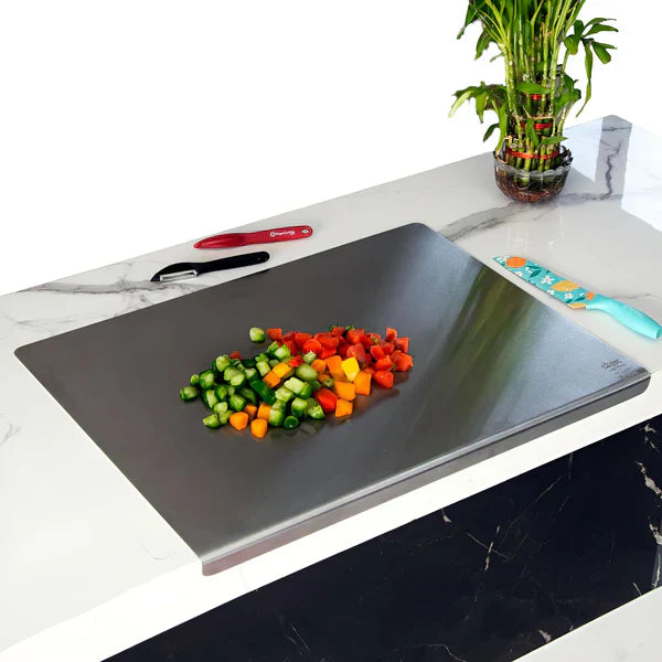 HEY BUYER Food Grade Stainless Steel Chopping Board 41 * 31 cms (Big Size)
