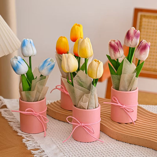 Blush Bloom Tulip Small Flower Bag