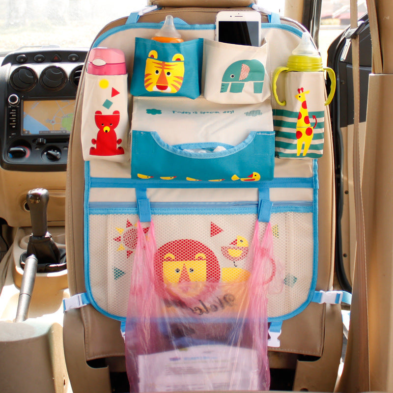 Multi-Pocket Car Seat Organizer
