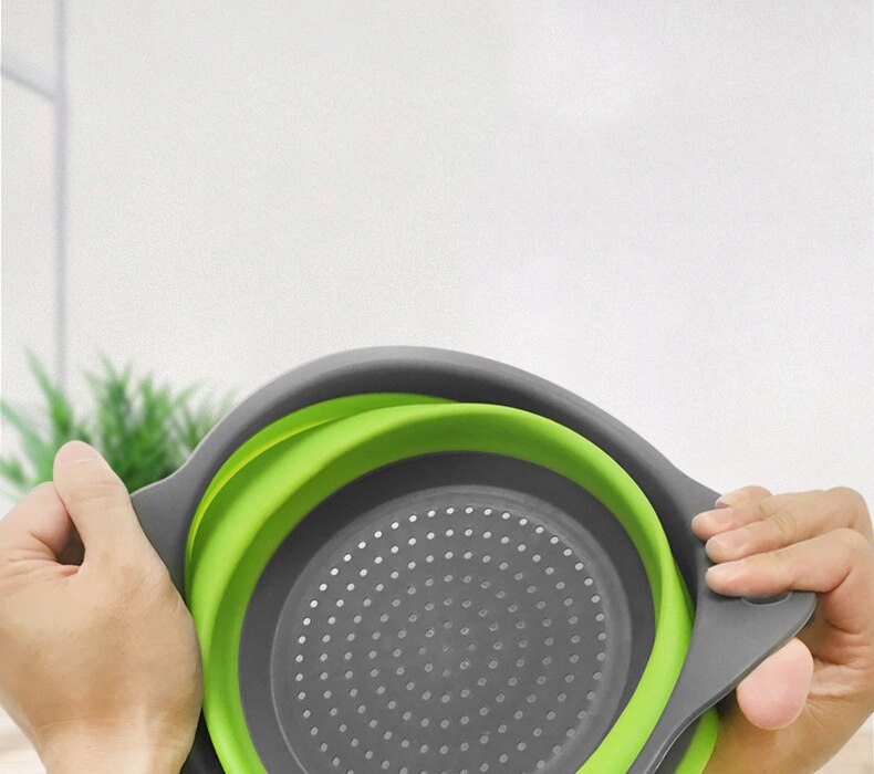 Silicone Foldable Round Strainer