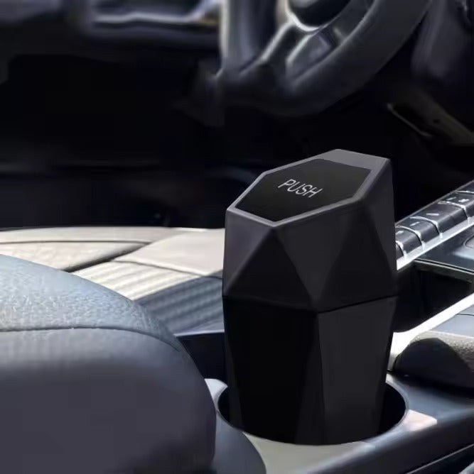 Hexagonal Car Trash Can with Lid