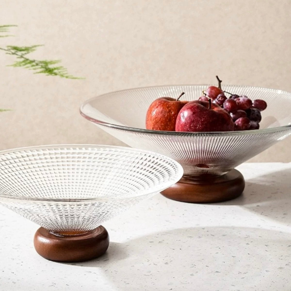 Elegance Glass Fruit Tray