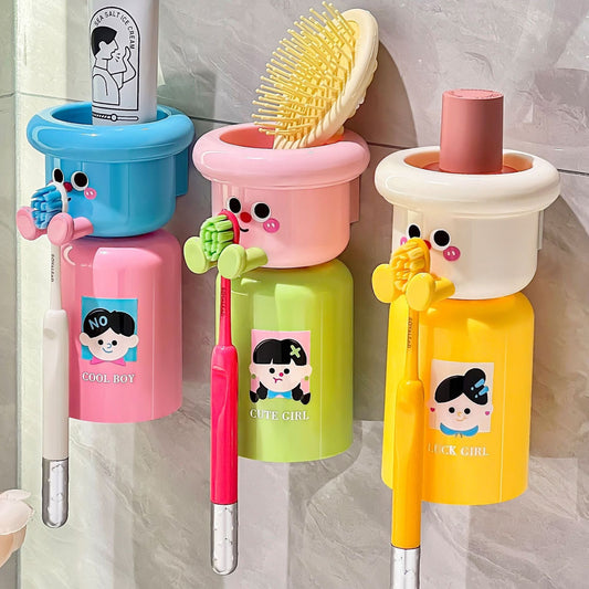 Cartoon Magnetic Toothbrush Holder