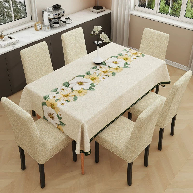 SpillProof Elegant Flower Tablecloth