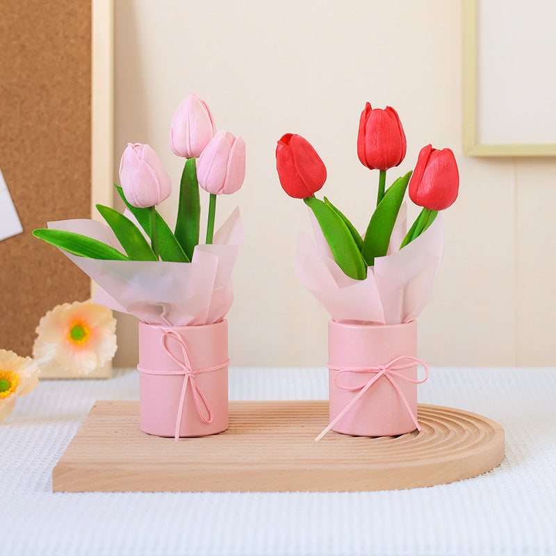 Blush Bloom Tulip Small Flower Bag