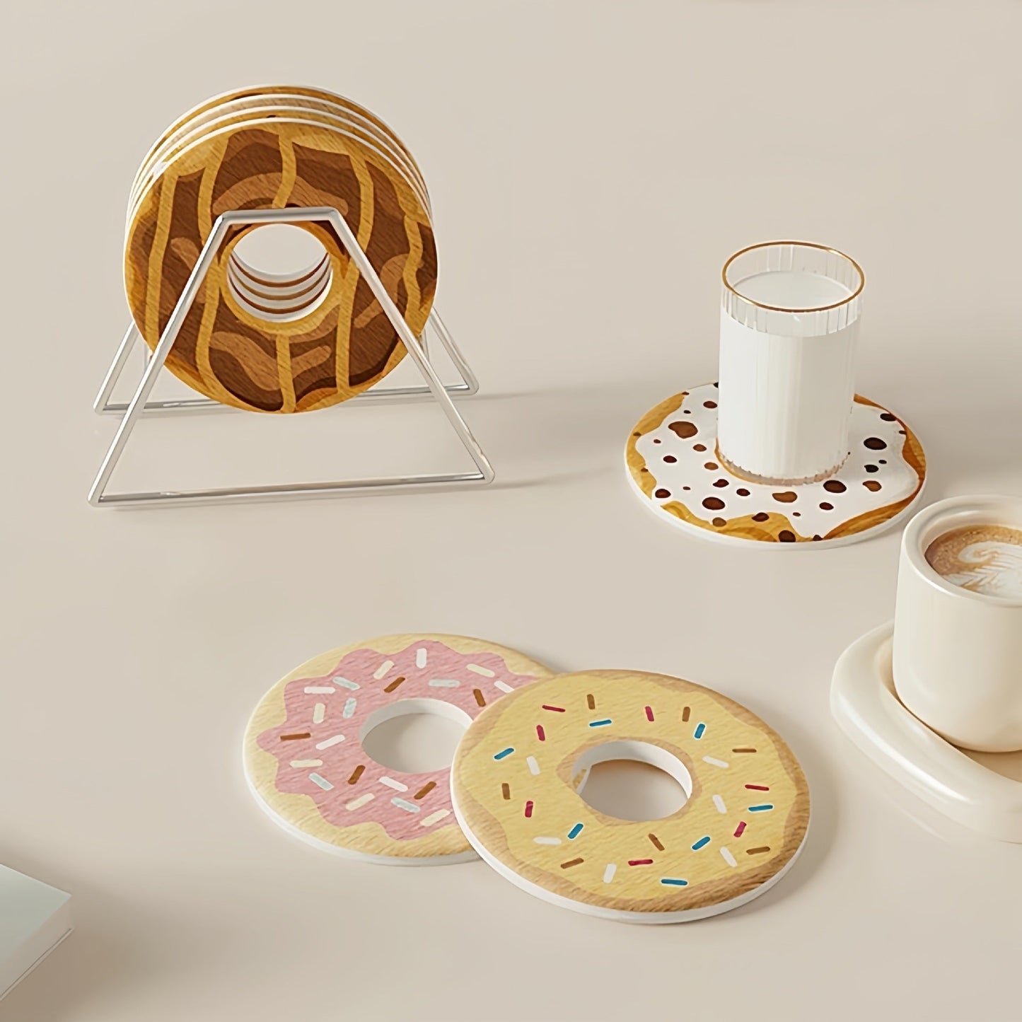 Cute Donut Shape Desk Coaster