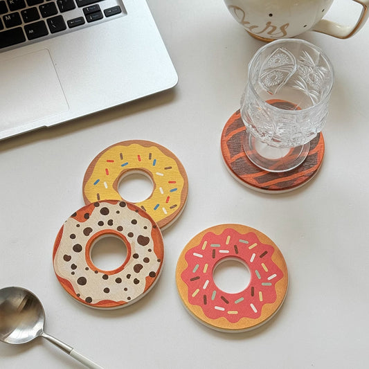 Cute Donut Shape Desk Coaster