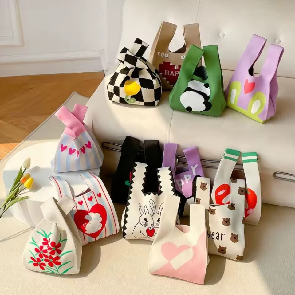 Multi-Design Korean Casual Knot Wrist Handbag