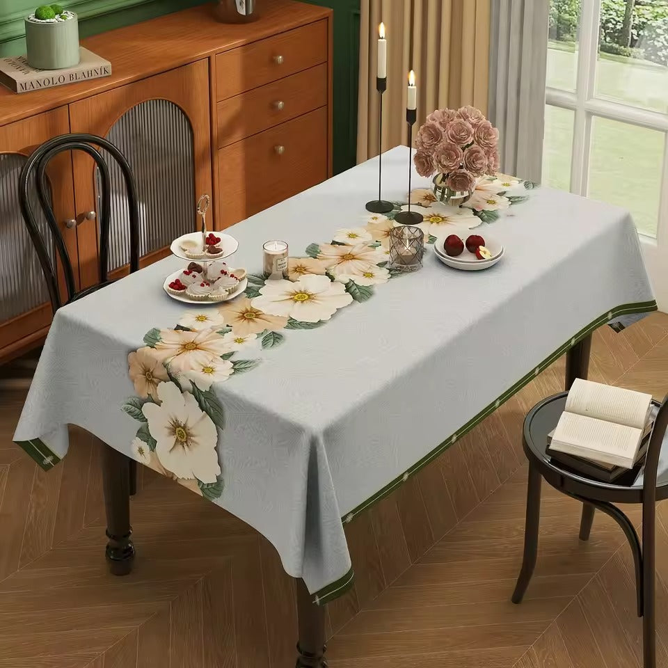 SpillProof Elegant Flower Tablecloth