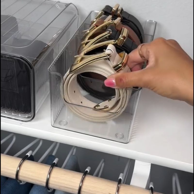 Premium Closet Belt Storage Box