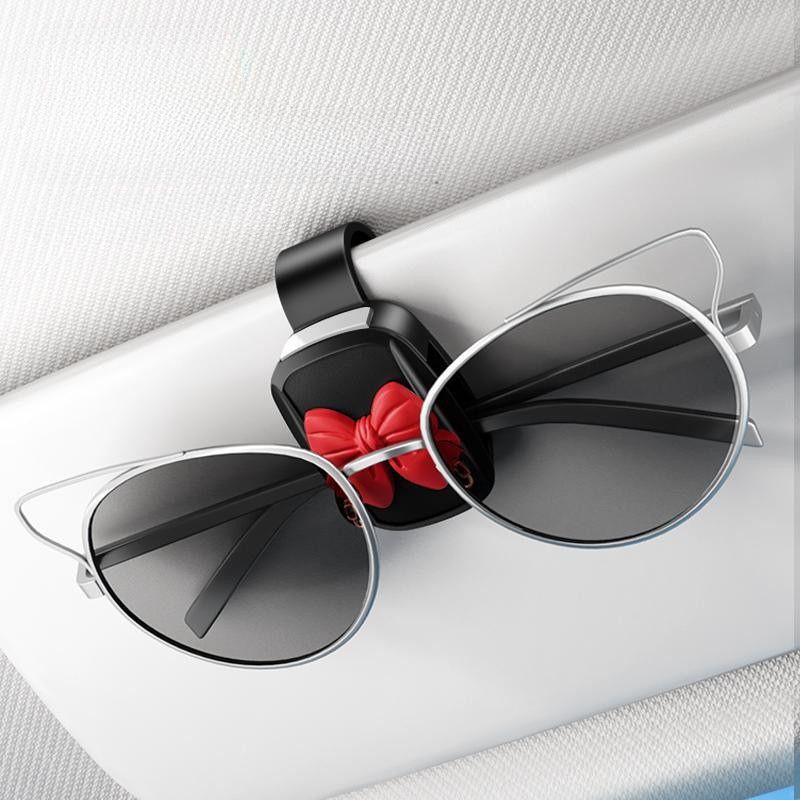 Chic Bow Sunglass Car Visor Clip