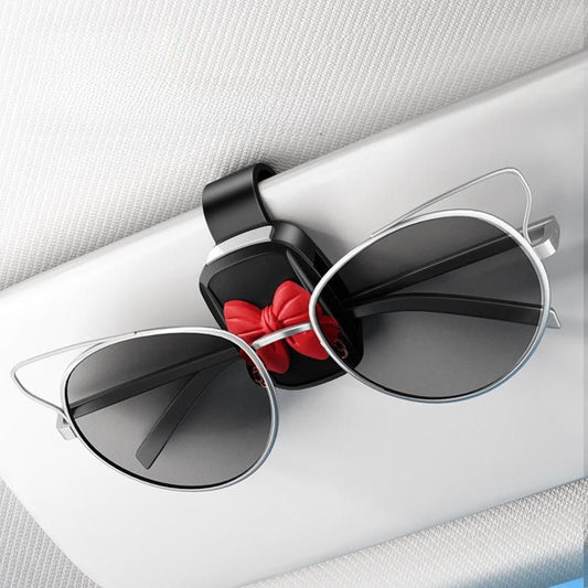 Chic Bow Sunglass Car Visor Clip
