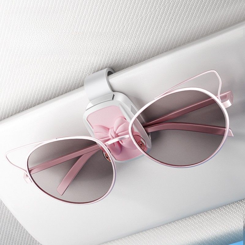 Chic Bow Sunglass Car Visor Clip