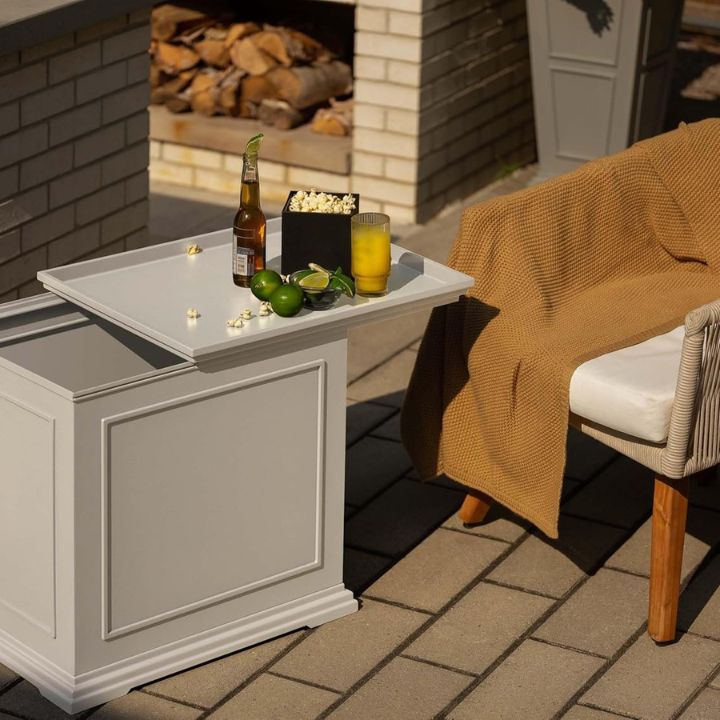 2-in-1 Garden Storage & Serving Table