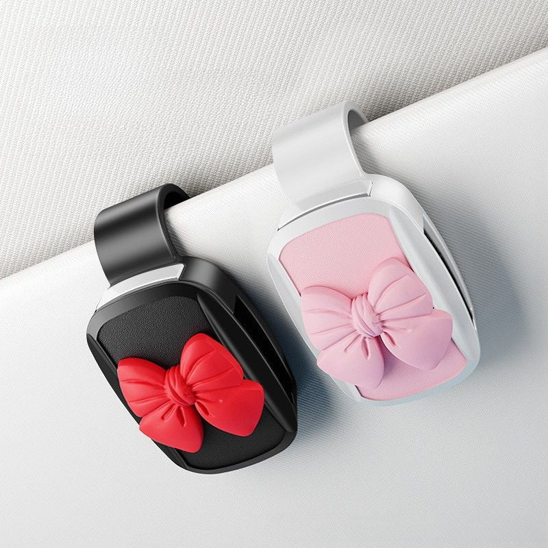 Chic Bow Sunglass Car Visor Clip