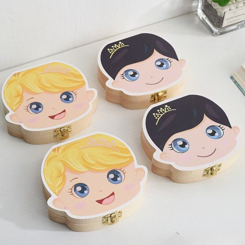 Baby Tooth Fairy Keepsake Wooden Box