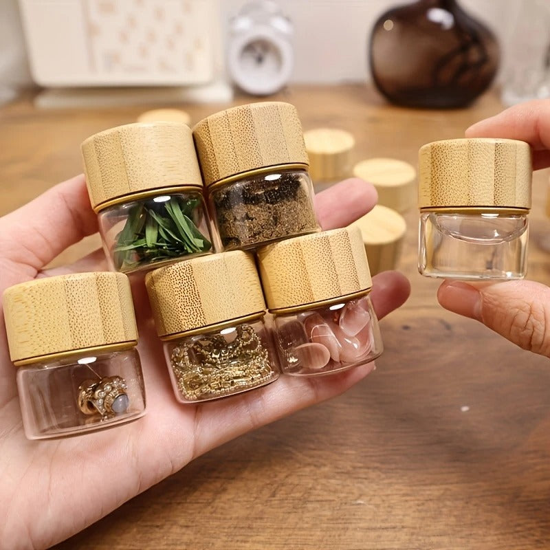 Mini Glass Dispenser Bottles