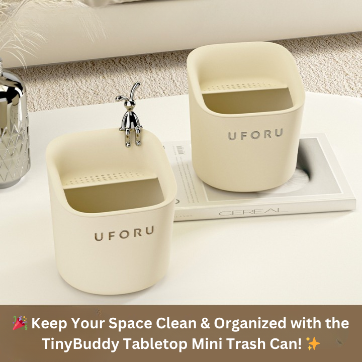 TinyBuddy Tabletop Drain Trash Bin