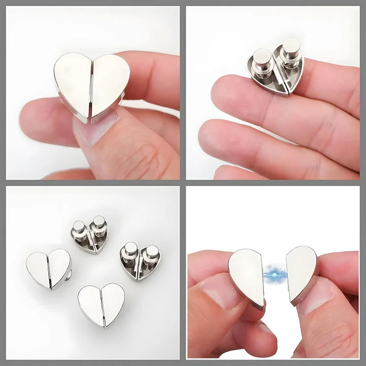 Heart-Shaped Magnetic Curtain Buckle