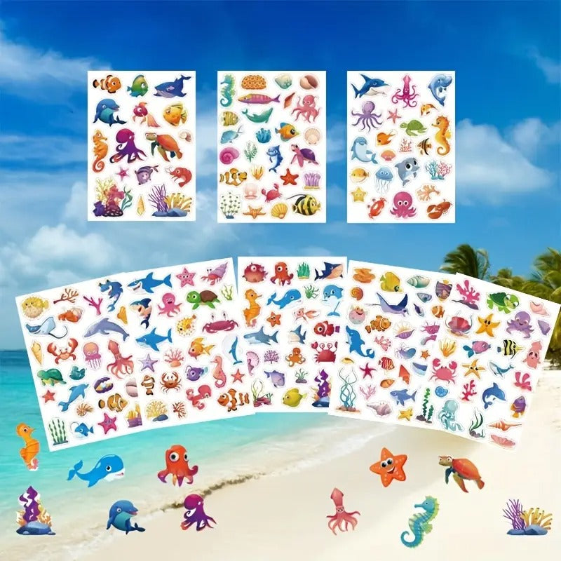 Ocean Themed Stickers for Kids